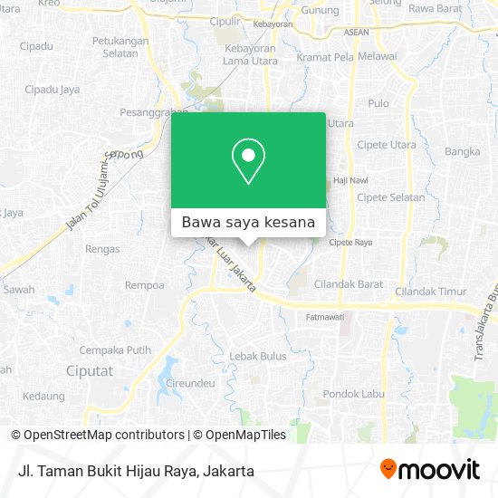 Peta Jl. Taman Bukit Hijau Raya