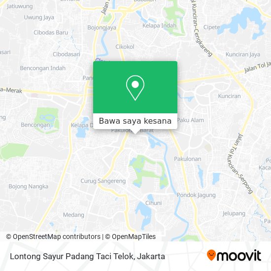 Peta Lontong Sayur Padang Taci Telok