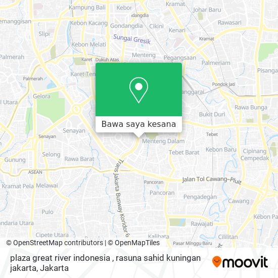 Peta plaza great river indonesia , rasuna sahid kuningan jakarta