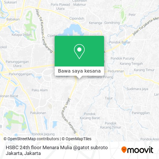 Peta HSBC 24th floor Menara Mulia @gatot subroto Jakarta