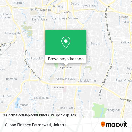 Peta Clipan Finance Fatmawati