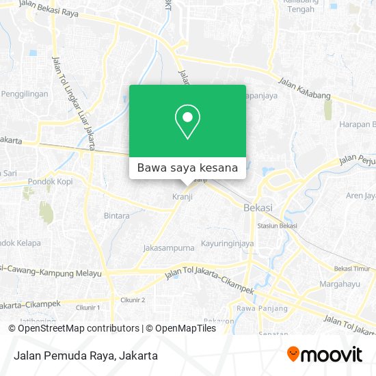 Peta Jalan Pemuda Raya