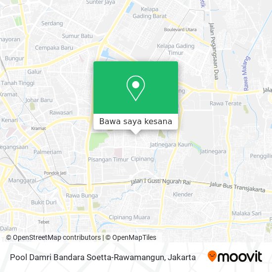 Peta Pool Damri Bandara Soetta-Rawamangun