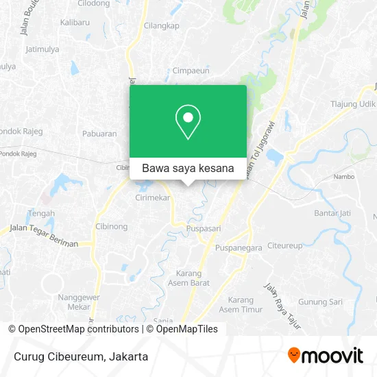 Peta Curug Cibeureum