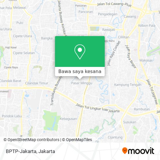 Peta BPTP-Jakarta