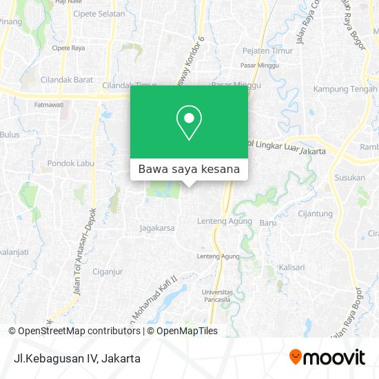 Peta Jl.Kebagusan IV