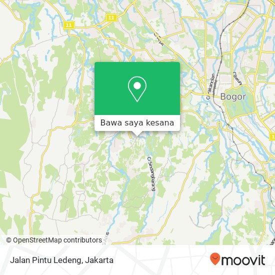 Peta Jalan Pintu Ledeng