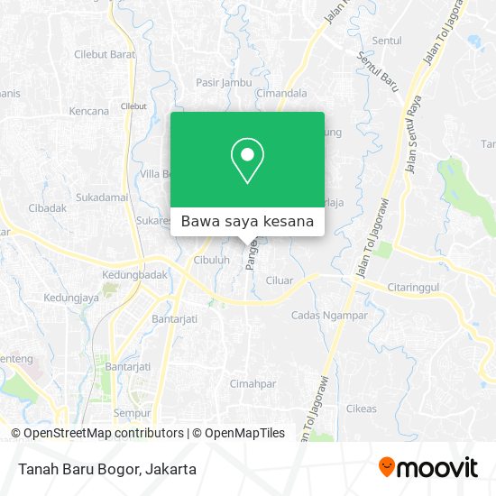 Peta Tanah Baru Bogor