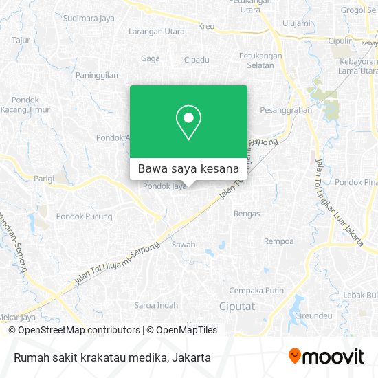 Peta Rumah sakit krakatau medika