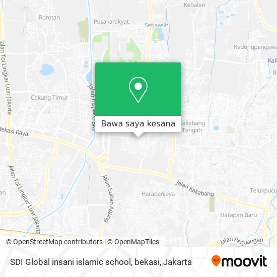 Peta SDI Global insani islamic school, bekasi