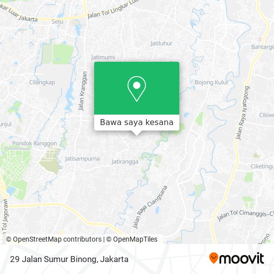 Peta 29 Jalan Sumur Binong