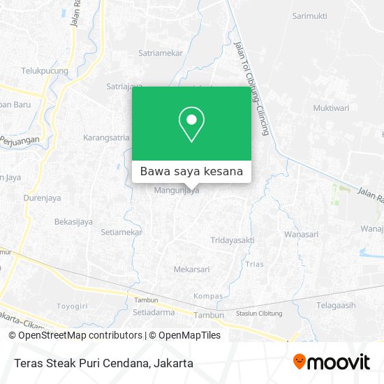 Peta Teras Steak Puri Cendana