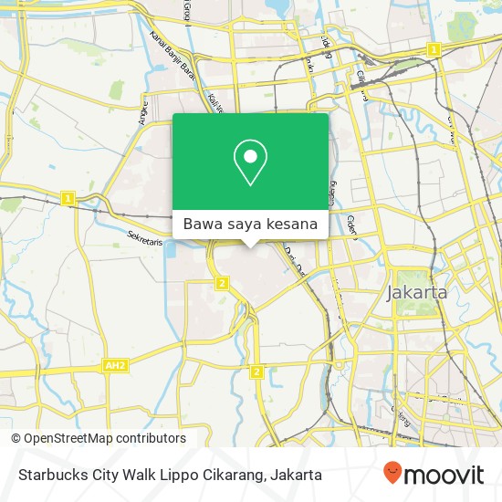 Peta Starbucks City Walk Lippo Cikarang