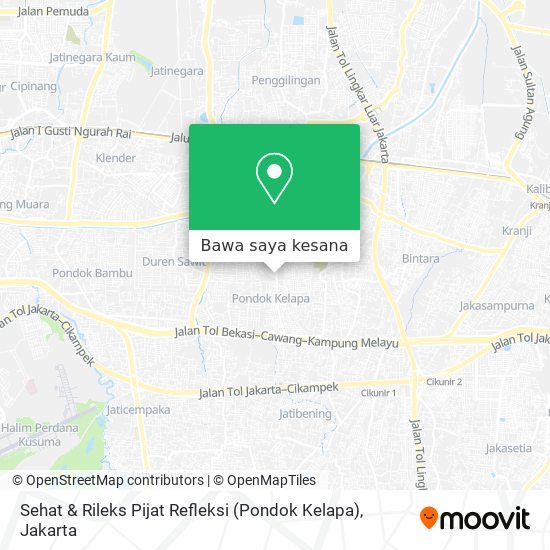 Peta Sehat & Rileks Pijat Refleksi (Pondok Kelapa)