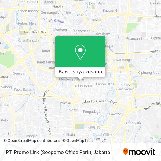 Peta PT. Promo Link (Soepomo Office Park)