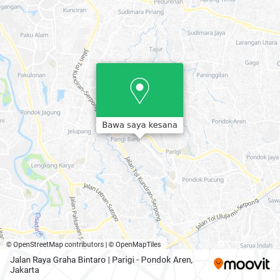 Peta Jalan Raya Graha Bintaro | Parigi - Pondok Aren