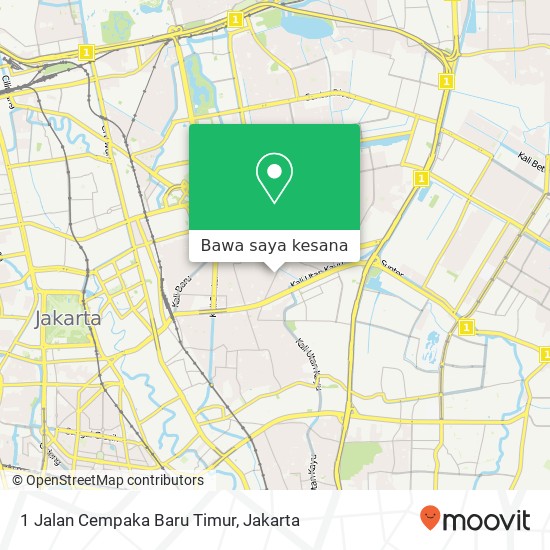 Peta 1 Jalan Cempaka Baru Timur