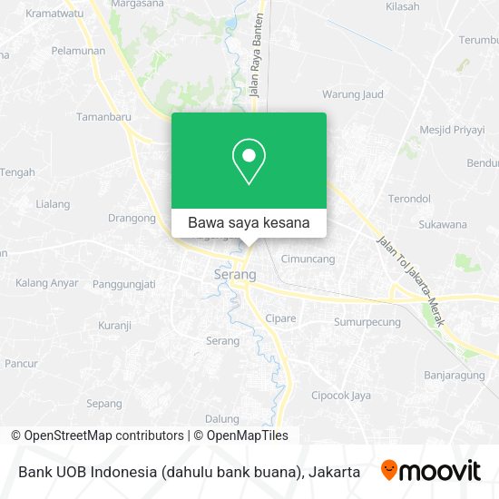 Peta Bank UOB Indonesia (dahulu bank buana)