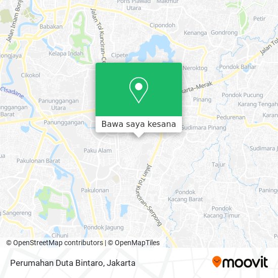 Peta Perumahan Duta Bintaro