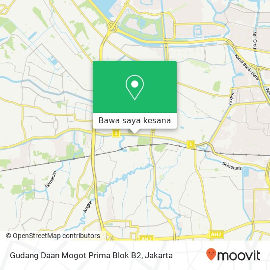 Peta Gudang Daan Mogot Prima Blok B2