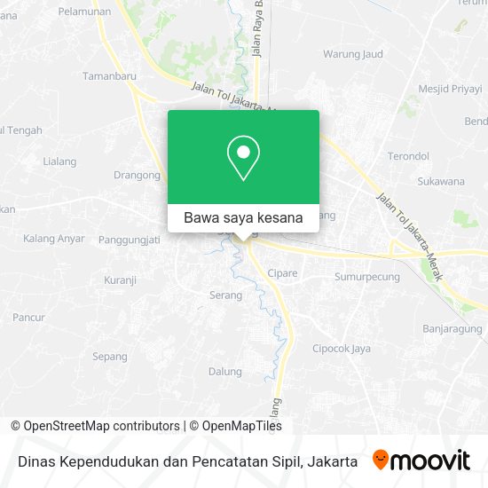 Peta Dinas Kependudukan dan Pencatatan Sipil