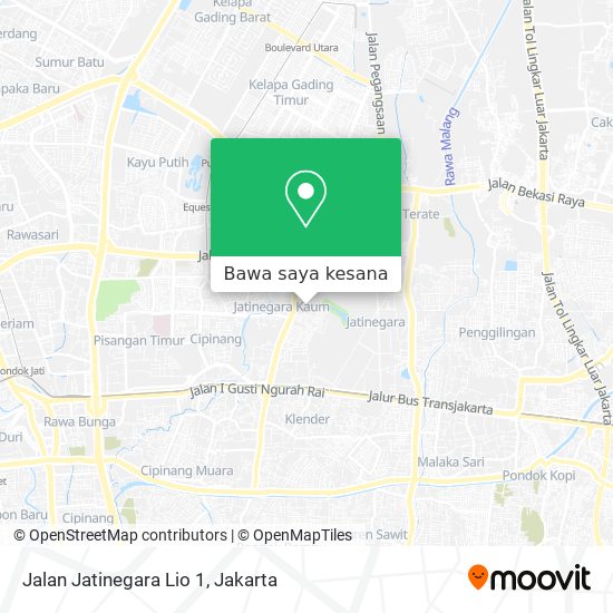 Peta Jalan Jatinegara Lio 1