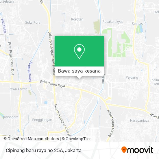 Peta Cipinang baru raya no 25A