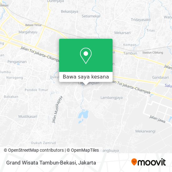 Peta Grand Wisata Tambun-Bekasi