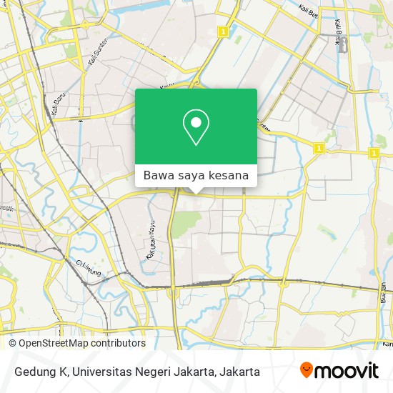 Peta Gedung K, Universitas Negeri Jakarta