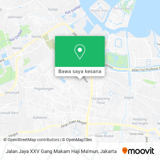 Peta Jalan Jaya XXV Gang Makam Haji Ma'mun