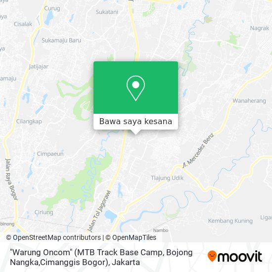 Peta "Warung Oncom" (MTB Track Base Camp, Bojong Nangka,Cimanggis Bogor)