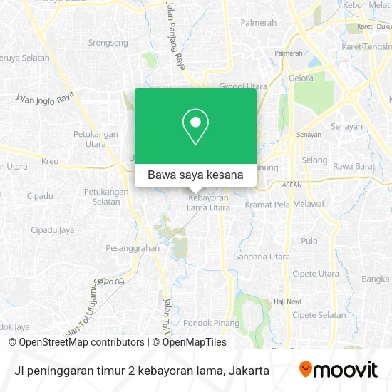 Peta Jl peninggaran timur 2 kebayoran lama
