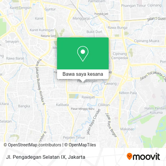Peta Jl. Pengadegan Selatan IX