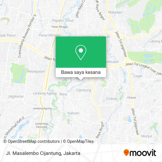 Peta Jl. Masalembo Cijantung