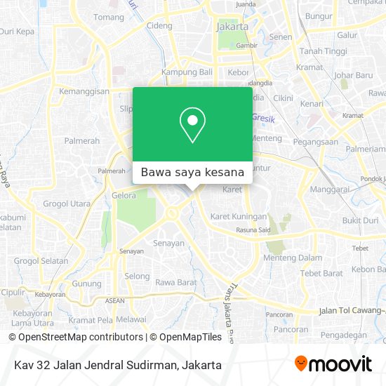 Peta Kav 32 Jalan Jendral Sudirman