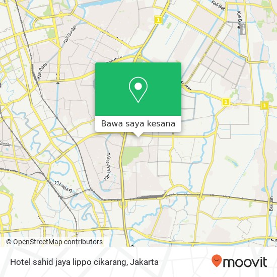 Peta Hotel sahid jaya lippo cikarang