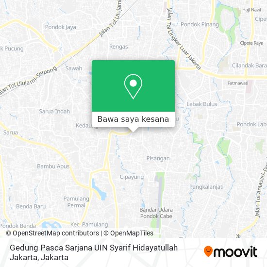 Peta Gedung Pasca Sarjana UIN Syarif Hidayatullah Jakarta