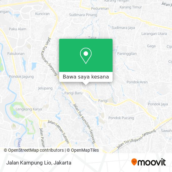 Peta Jalan Kampung Lio