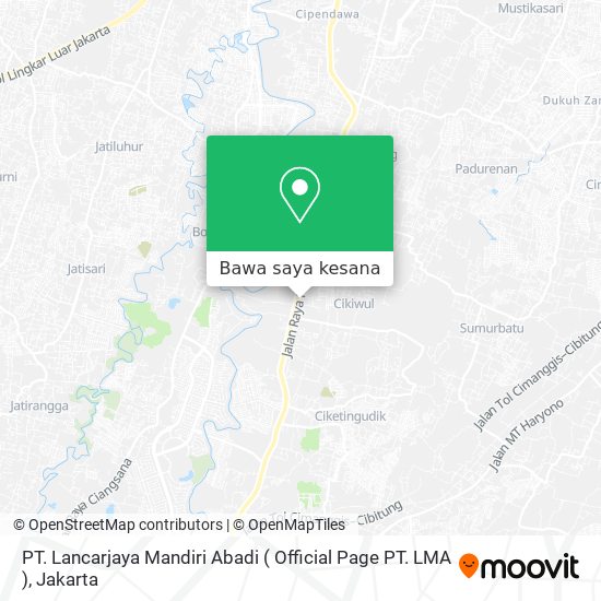 Peta PT. Lancarjaya Mandiri Abadi ( Official Page PT. LMA )