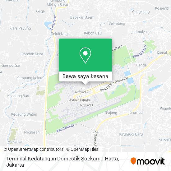 Peta Terminal Kedatangan Domestik Soekarno Hatta