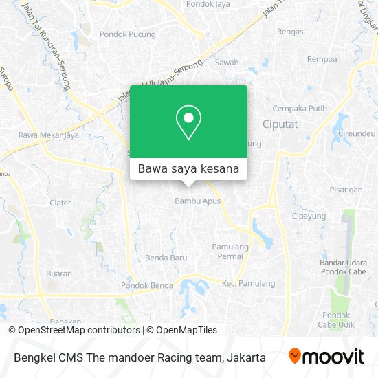 Peta Bengkel CMS The mandoer Racing team