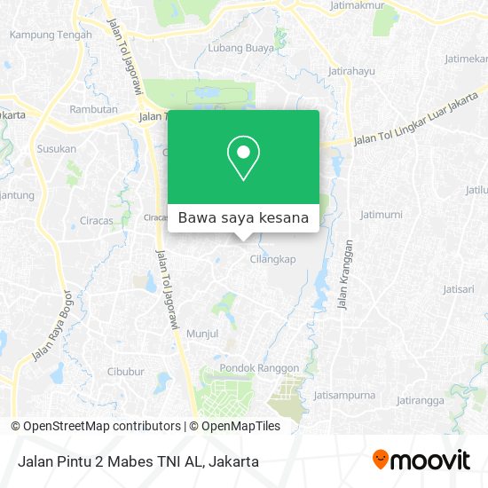 Peta Jalan Pintu 2 Mabes TNI AL