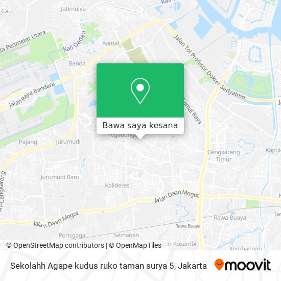 Peta Sekolahh Agape kudus ruko taman surya 5