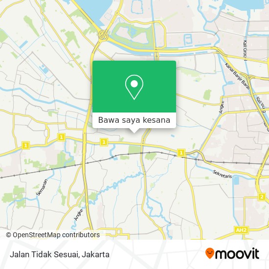 Peta Jalan Tidak Sesuai