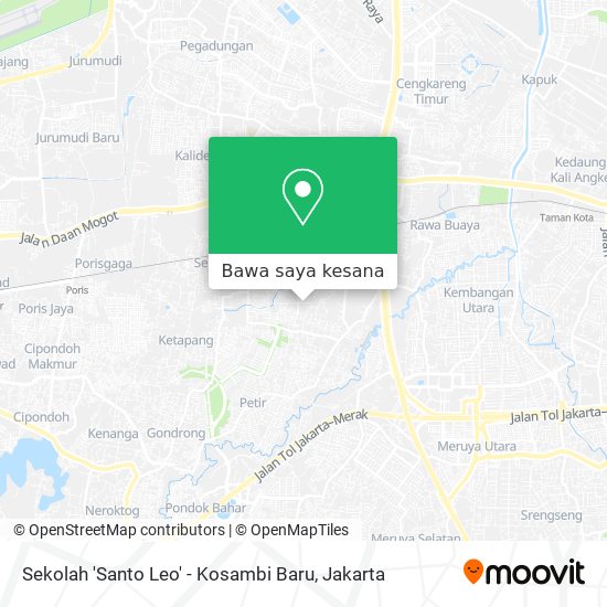 Peta Sekolah 'Santo Leo' - Kosambi Baru