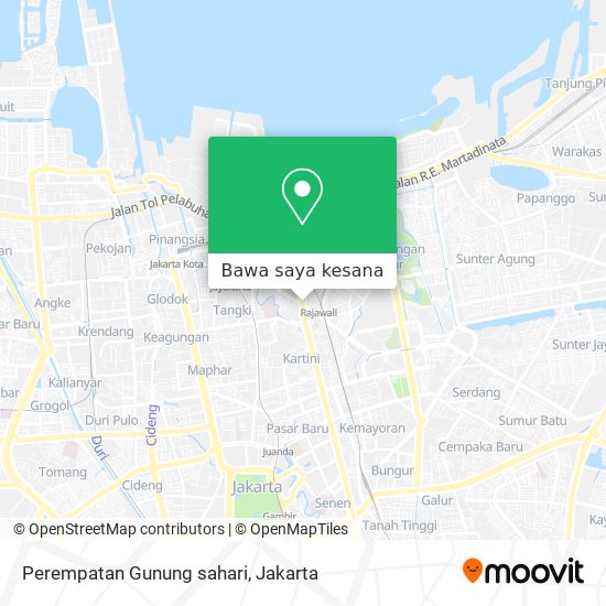 Peta Perempatan Gunung sahari