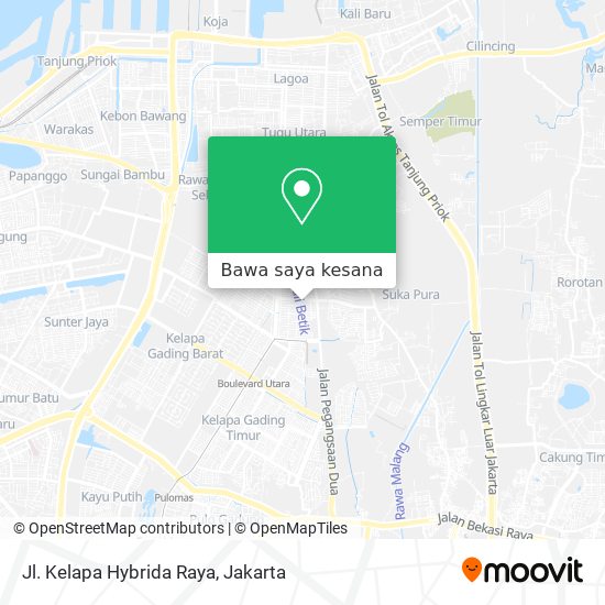 Peta Jl. Kelapa Hybrida Raya
