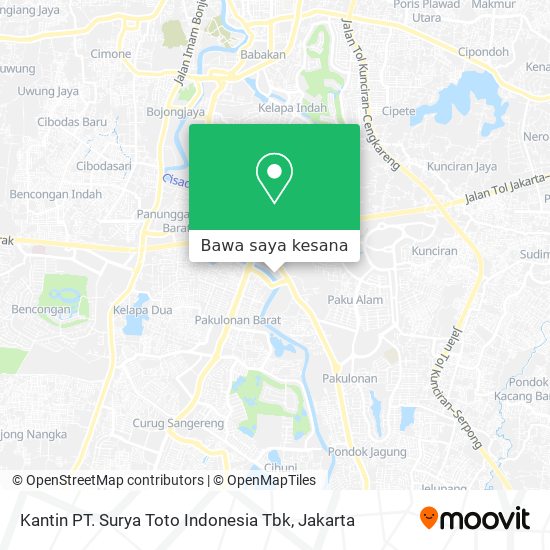 Peta Kantin PT. Surya Toto Indonesia Tbk