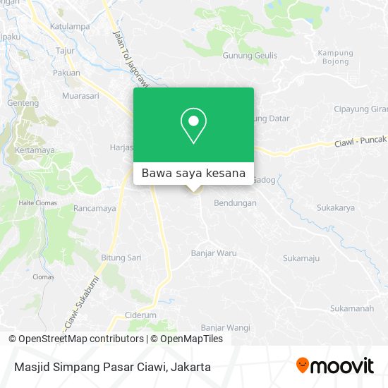 Peta Masjid Simpang Pasar Ciawi