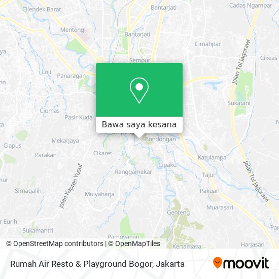 Peta Rumah Air Resto & Playground Bogor